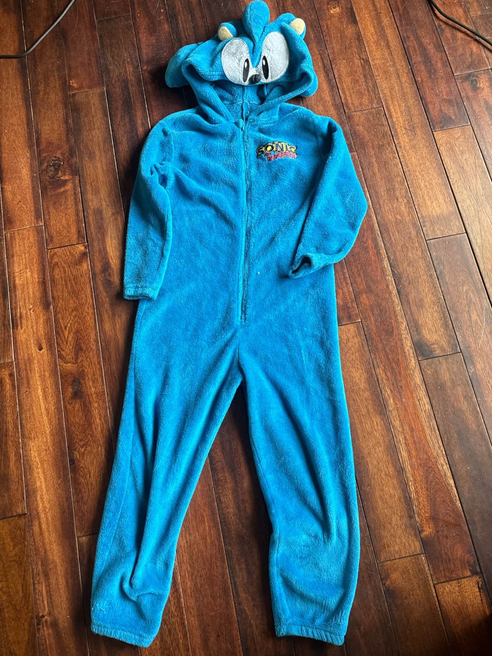 Boys HM Sonic the hedgehog fleece pajama/costume.